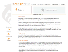 Tablet Screenshot of enrightpr.com